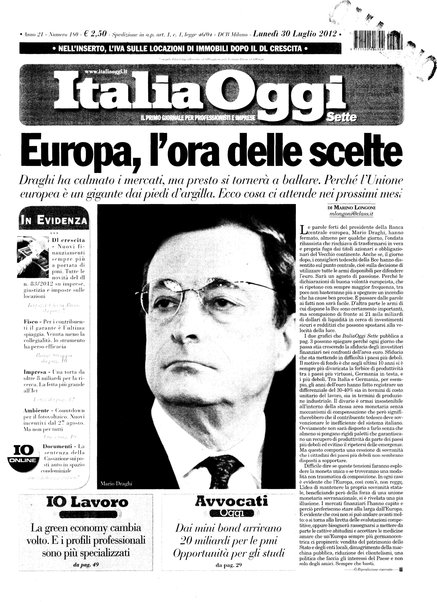 Italia oggi : quotidiano di economia finanza e politica